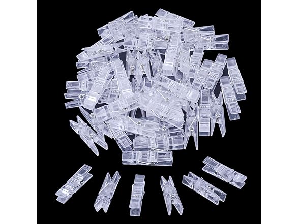 BronaGrand 50pcs Small Clear Plastic