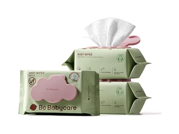 (3 Pack) Bc Babycare Cloud Moist Baby Wipes | 80 Count