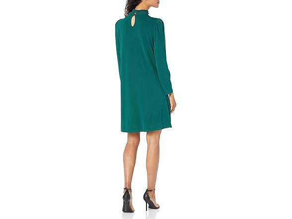 Adrianna Papell Smocked Dress (M) Green