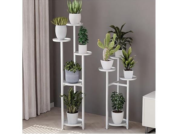 Corner Plant Shelving Multi-Layer Heavy Duty Metal Flower Pot Stand 