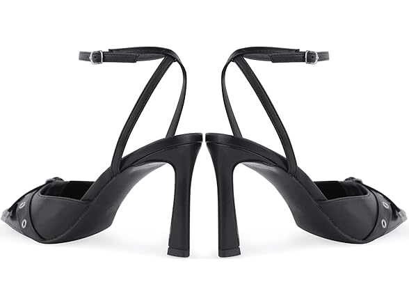 GYephgour Closed Toe Ankle Strap Heels
