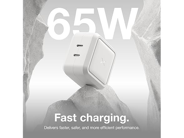 NOCO XGrid X65: 65W USB-C Charger – Dual Port GaN Power Adapter with PD 3.0, QC 4.0+, and PPS
