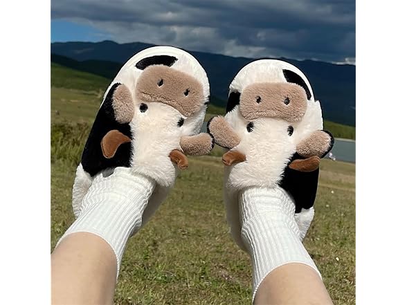 XIXITIAO Cute Cow Slippers