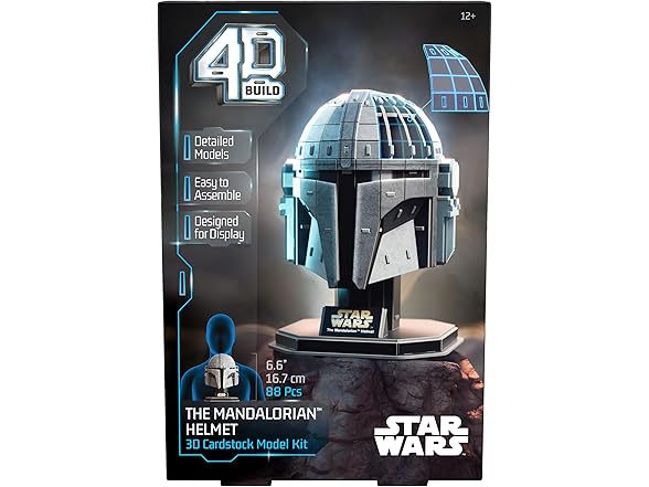 4D Build, Star Wars Mandalorian Helmet Model Kit