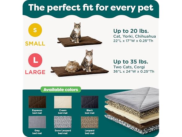 FurHaven ThermaNAP Self Warming Cat Mat, Dog