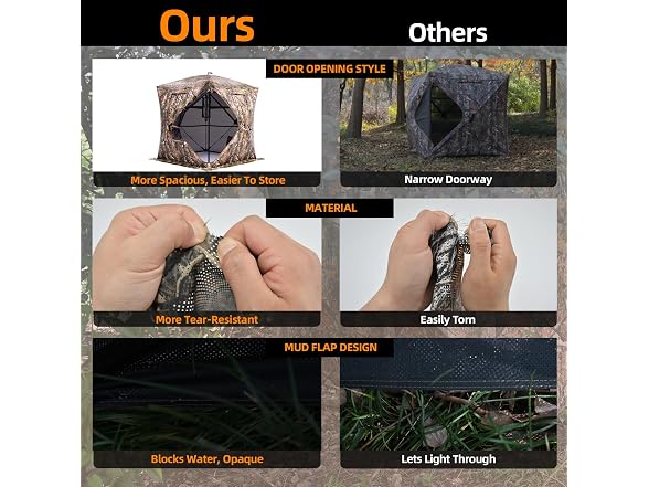 Multi Person Camo Hunting Blind