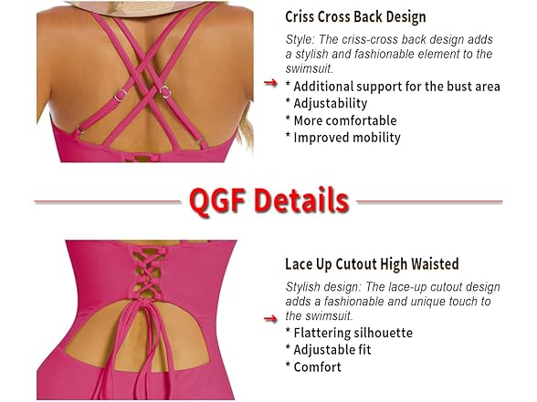 QGF Women Upgraded One Piece Women Swimsuit