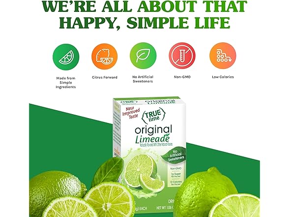 True Lime Limeade, 10 count - 12 pack