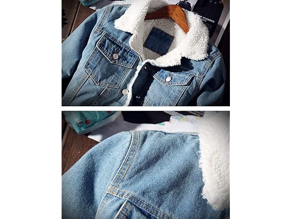 Idopy Men (L) Men`s Winter Fleece Lined Jacket