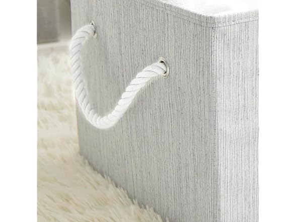 JS HOME 2 Pack Large Storage Baskets for Shelves