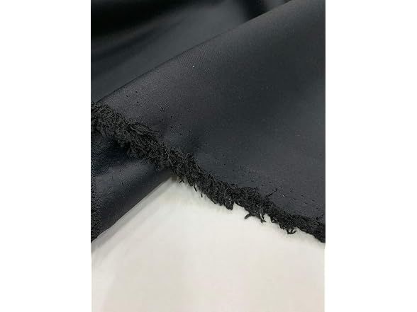 FABRIC GIFT LA Black Blackout Drapery Fabric by The Yard