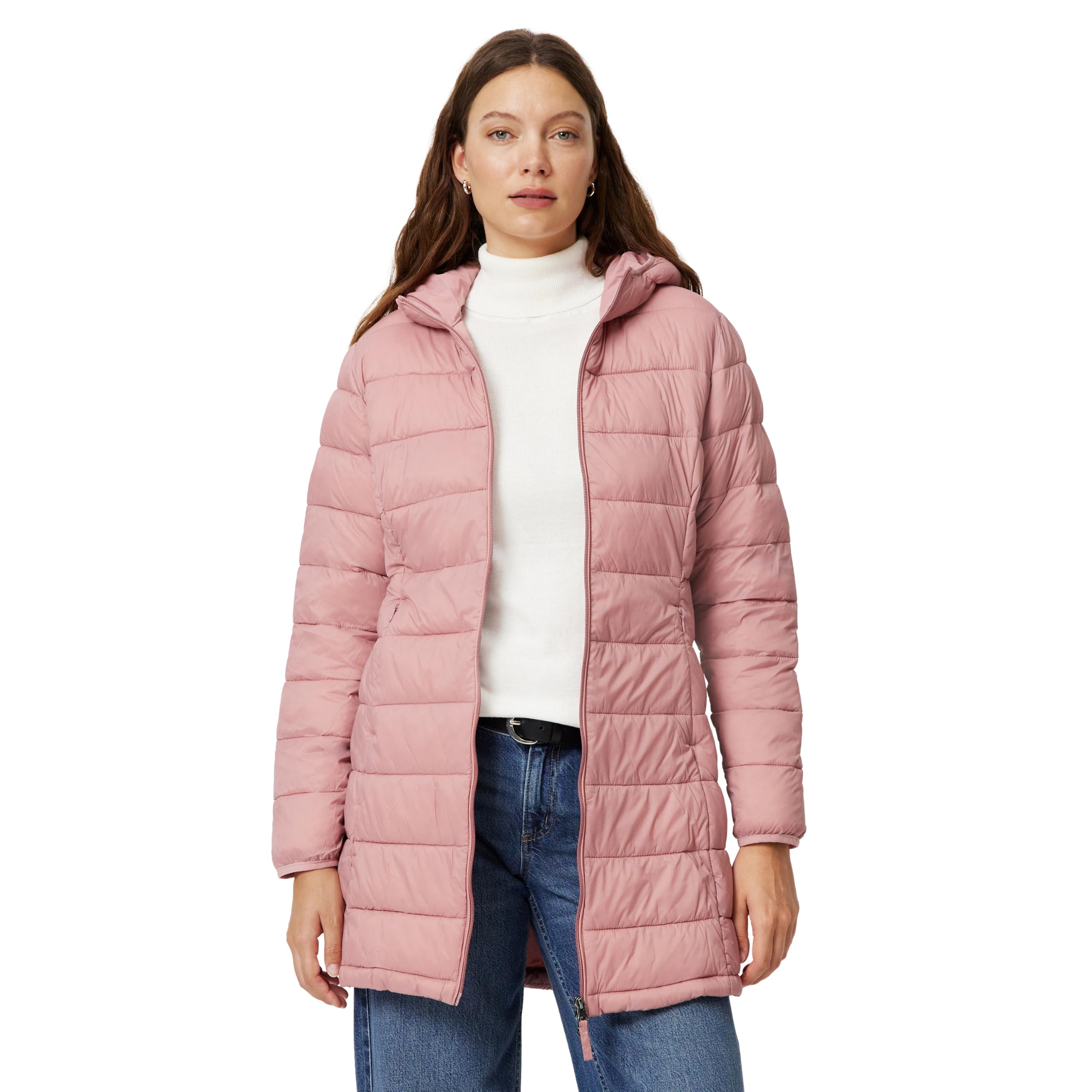 Amazon Essentials Women Lightweight Hooded Coat - Gallery 14