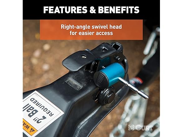 Trailer Coupler Lock 1/4" Blue