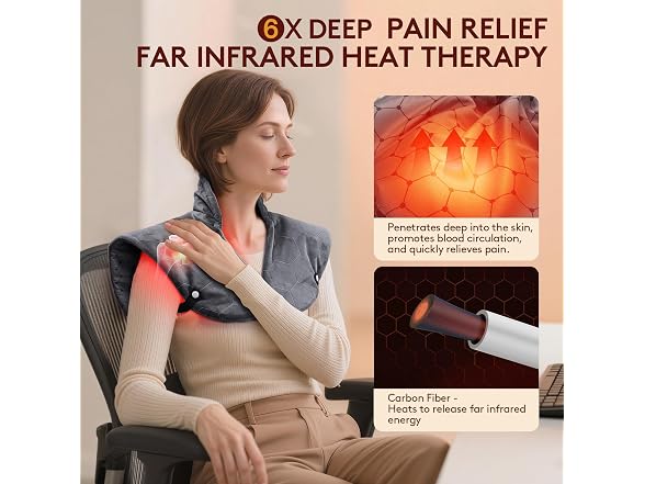 nalax Far Infrared Heating Pad for Neck