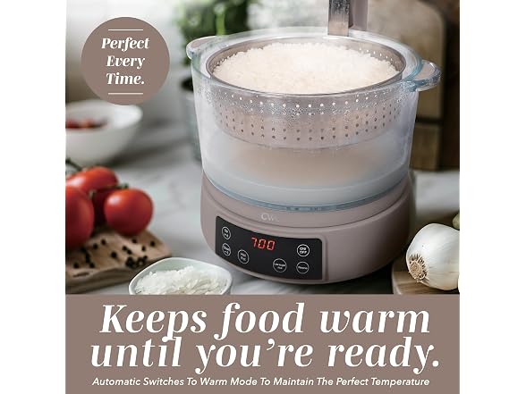 COOK WITH COLOR Glass Mini Low Carb Rice Cooke
