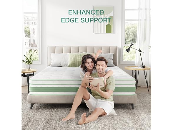 Novilla Queen Mattress, 12 Inch Hybrid Pillow Top Mattress