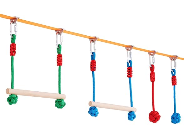 Ninja Warrior Obstacle Course for Kids, 2 x 50ft