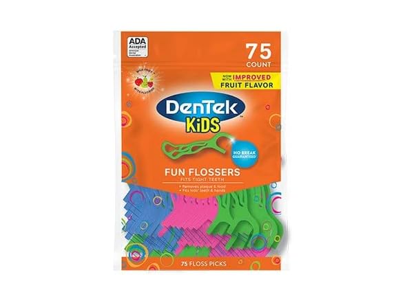 DenTek Kids Flossers 75ct 2pk