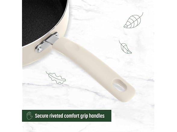 Goodful Ceramic Nonstick Pots and Pans Set 12PC