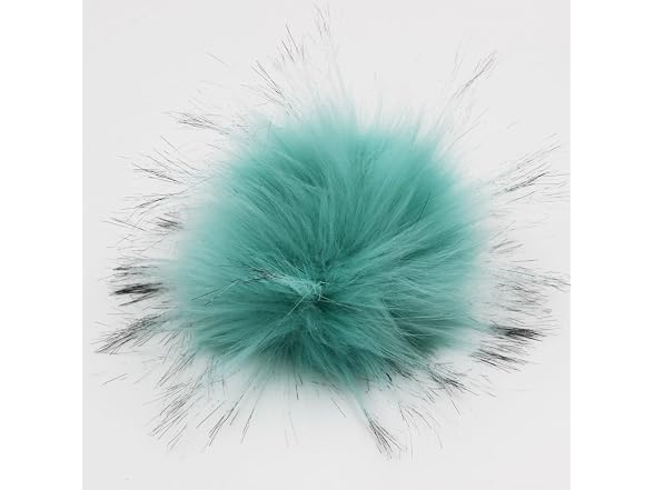 SUSULU DIY 12pcs Faux Raccoon Fur Pom Pom