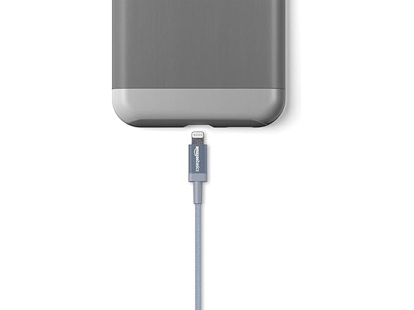 (2 PACK) AmazonBasics Braided USB-A to Lightning Charging Cable