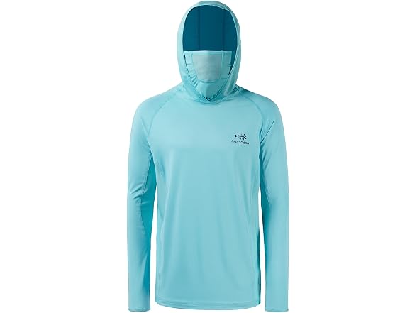 Bassdash Men (XXL) UPF 50+ Men's Long Shirt Hoodie