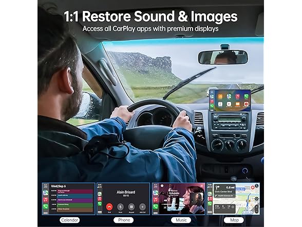 CarPlay Adapter for iPhone - Converts Wired to Wireless CarPlay