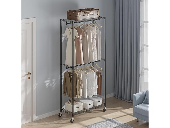VEVOR Heavy Duty Clothes Rack, Double