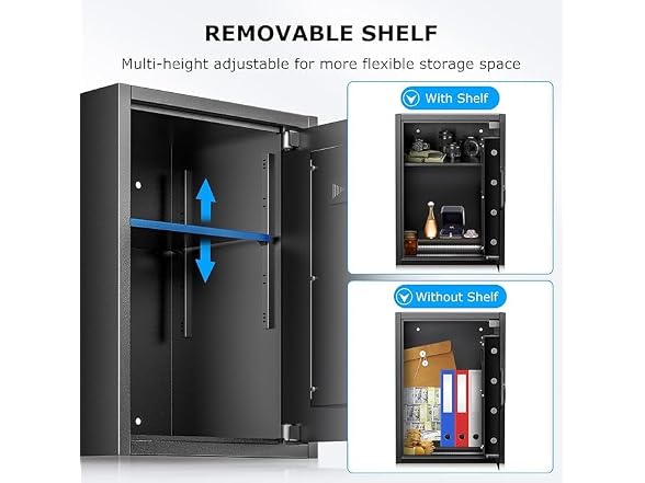Bonsaii SF006 1.8 Cubic FeetHome Safe Box, Black (Open Box)