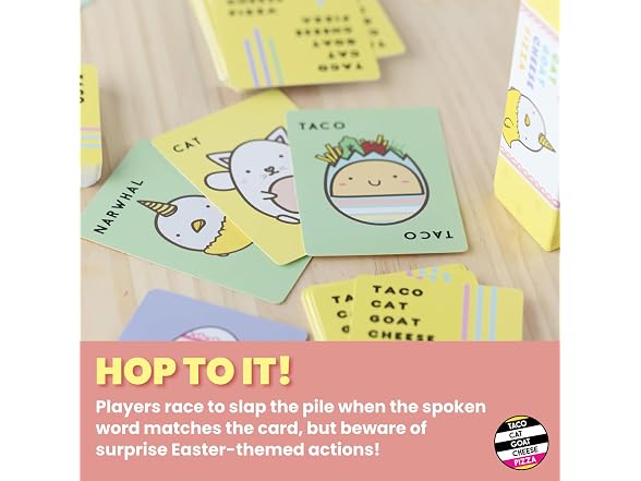 Taco Cat Goat Cheese Pizza Easter Edition Card Game