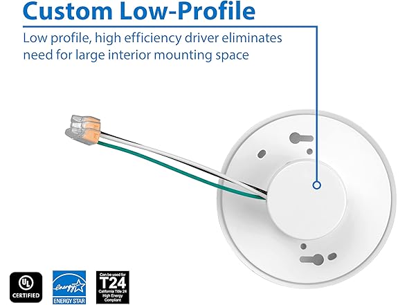 SureFit(v3) LED Flush Mount Ceiling Light, 3000K