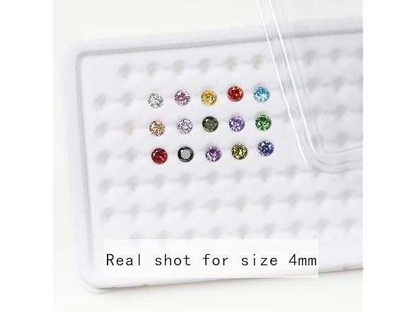 Generic ZBJGEMS 1PCS Per Colors Total 15pcs Mixed CZ Stones