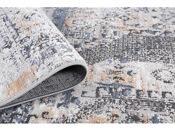 L'Baiet Anna Grey Oriental 2x6 Runner Rug