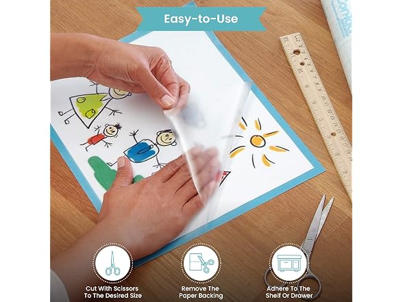 Con-Tact Clear Covering, Versatile and Self-Adhesive Shelf Liner