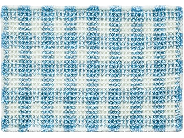 Waffle Bath Mat, Cute Bathroom Rugs Non