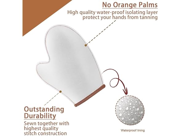2 in 1 Self Tanning Mitt Applicator kit Self Tan