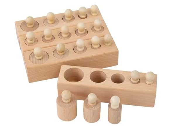 1.75"x6.25" Wood Cylinders 4pc