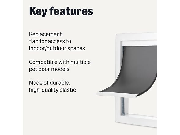 Amazon Basics Dog and Cat Door Replacement Flap, Medium