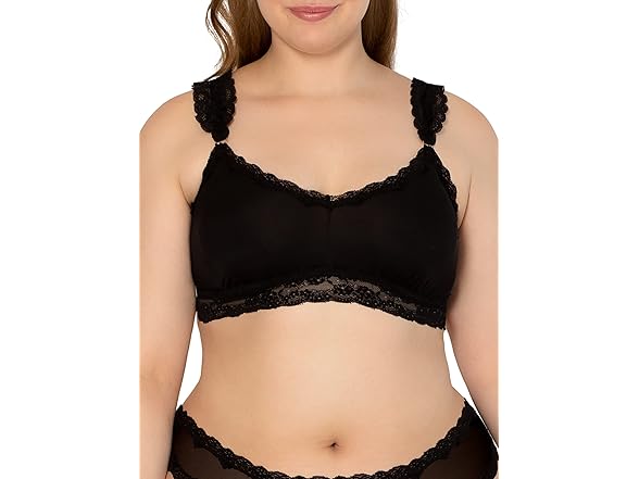 Smart & Sexy Women's Lace Mesh Bralette (XXL)