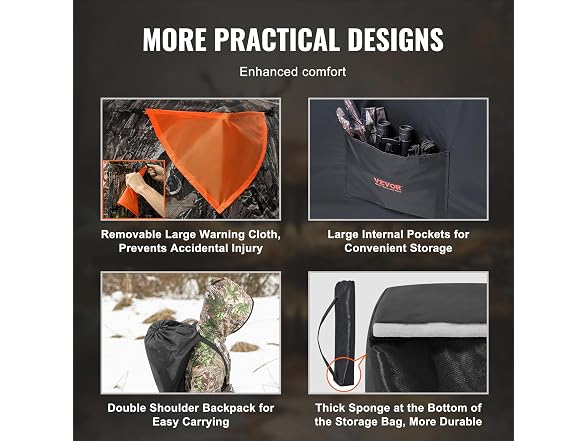 Hunting Blind, 270° Ground Blind, 1-2 Person Pop