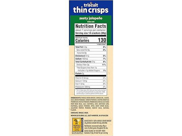 Triscuit Jalapeño Crisps 7.1oz