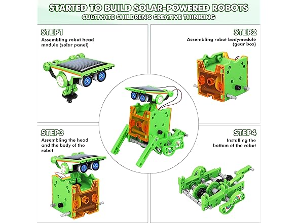 STEM 13-in-1 Education Solar Power Robots Toys