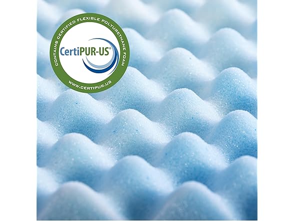 ZINUS 1.5" Swirl Gel Cooling Memory Foam Mattress