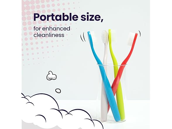 SANGSI Soft Toothbrush 4pk