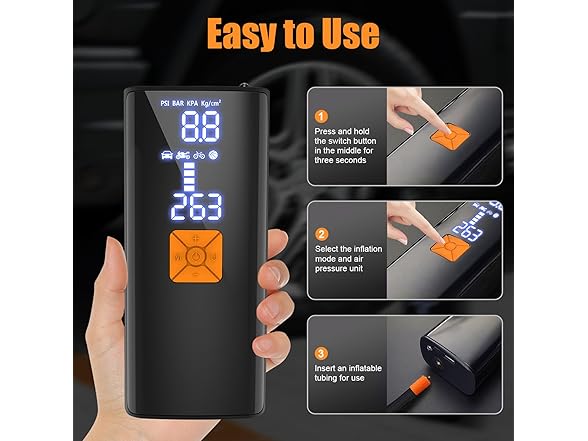 Tire Inflator Portable Air Compressor