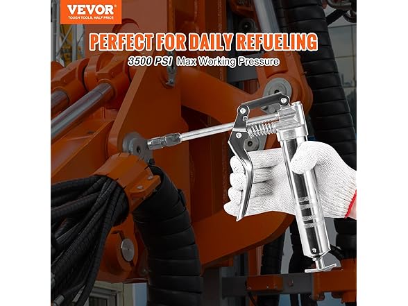VEVOR Pistol Grip Grease Gun, 3500 PSI