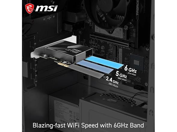 MSI Herald BE9400 PCIe Card WiFi 7