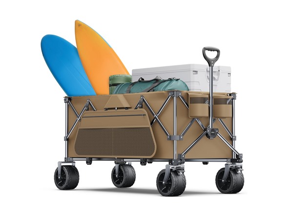 Everyfun Collapsible Wagon Cart w/ Big Wheels