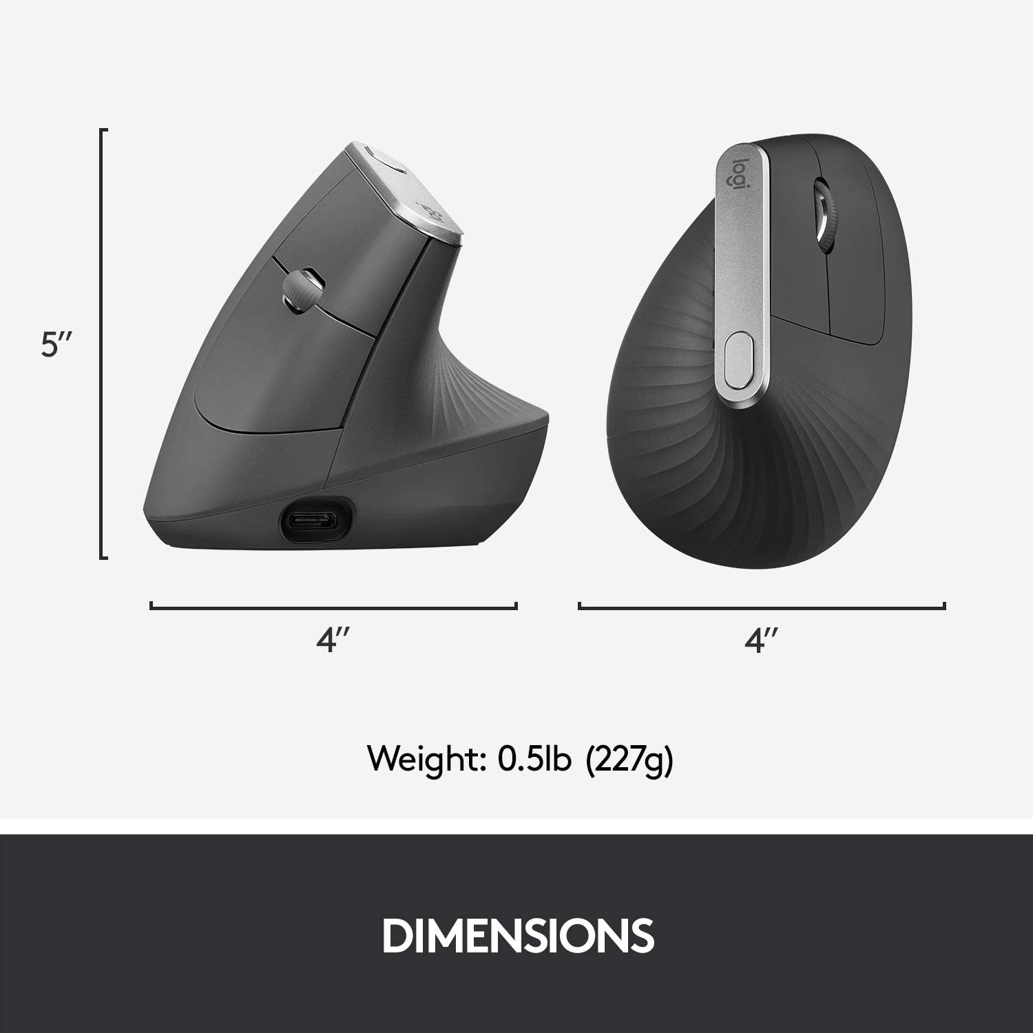 Logitech MX Vertical Wireless Mouse - Gallery 14