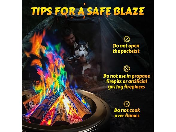 HGD 50 Pack Fire Color Changing Packets